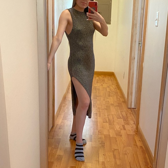 Metallic Knit Dress - Picture 4 of 5
